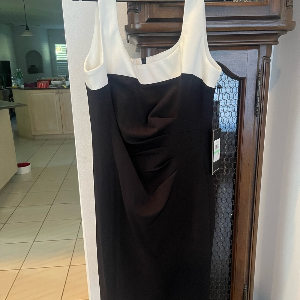 Karl Lagerfeld black & white Paris sheath dress. Brand new with tags.